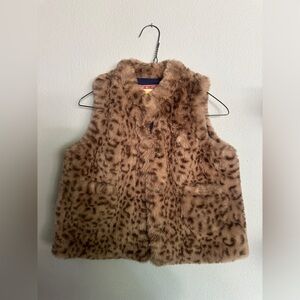 Mini Boden Faux Fur Vest - size 5/6